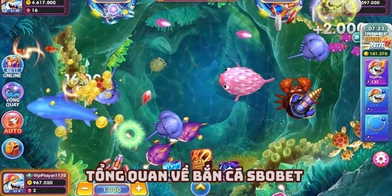 Sảnh bắn cá tại link Sbobet mang đến không gian đầy màu sắc